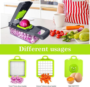 Interchangeable slicer blades for vegetable chopper