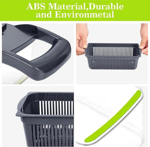 Basket attachment for vegetable chopper